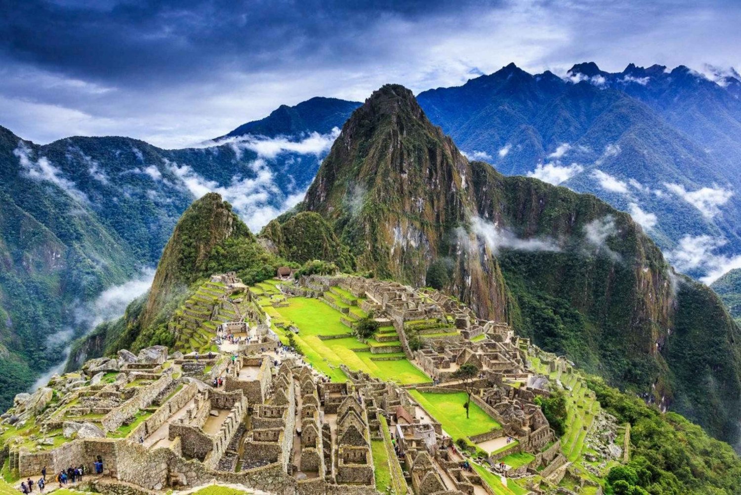 Cidadela inca e montanha Machu Picchu
