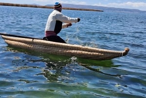 Lago Titicaca:Isla Flotante Chimu con talleres en tejido de totora y pesca