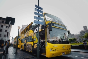 Lima: Hop-On Hop-Off Tourist Bus with 11 stops and 4 routes