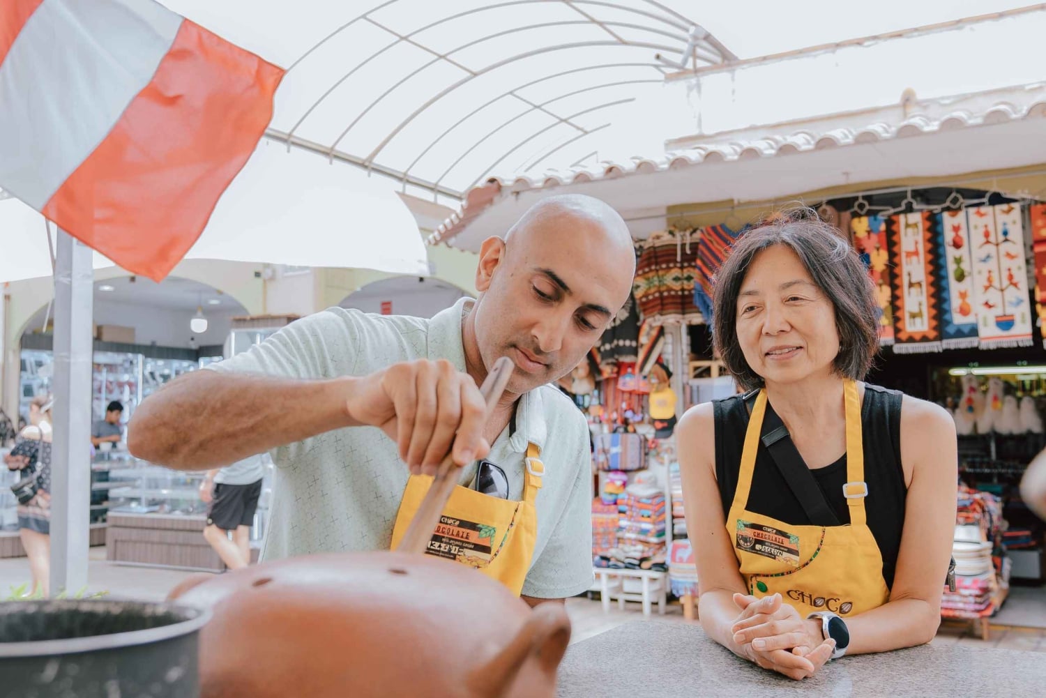 リマ-ミラフローレスChocoMuseoのチョコレート工房