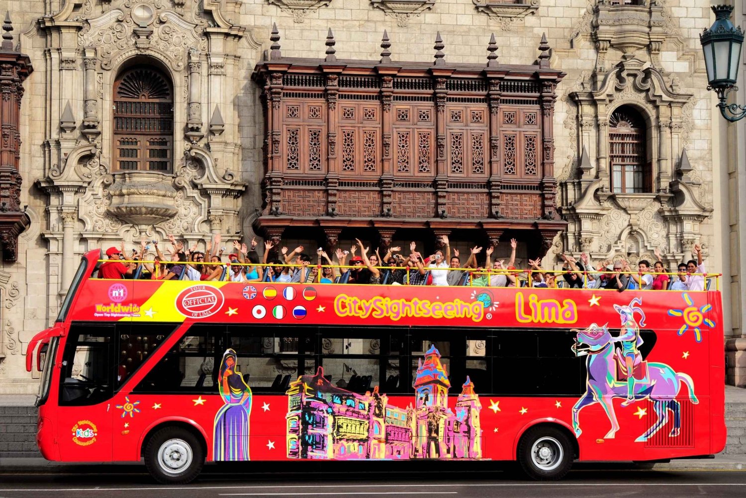 Lima: Stadsrondleiding per bustour met toegang tot de kathedraal van Lima