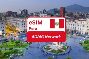 Lima: Peru eSIM Data Plan dla podróżujących