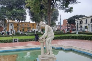 Lima: Pyramid Pucllana, Miraflores, Barranco 18 km E-bike. Drinks x 3