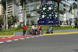 Lima: Sightseeing Bike Tour with Food and Drink Tastings
