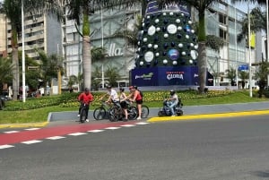 Lima: Sightseeing Bike Tour with Food and Drink Tastings