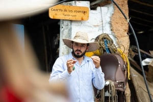 Medellin: Kaffetur, ankomst på hesteryg og sukkerrør