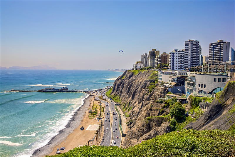 Miraflores Beach In Peru
