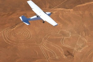 Nazca: Flygning med lätt flygplan över Nazca-linjerna