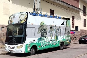 Öppen buss i Cusco, 3 timmars tur med panoramautsikt.