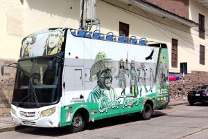 Open bus in Cusco City, 3-hour tour with panoramic views.