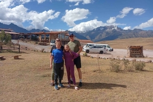Picnic with llamas and alpacas in the Sacred Valley, Cusco, Peru