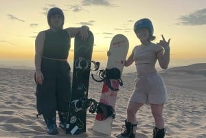 Professional sandboarding and sand skiing school in Huacachina