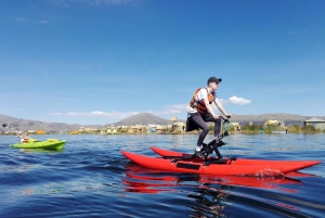 Puno: Water Bike to Uros Island at Lake Titicaca