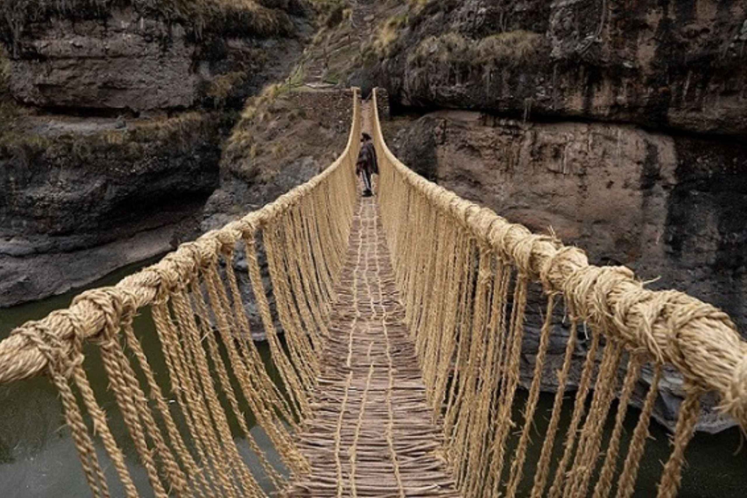 Qeswachaka Inka-Brücke die letzte erhaltene Inka-Brücke 1 Tag
