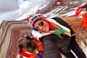 Rainbow Mountain-tour en Machu Picchu-tour met de trein