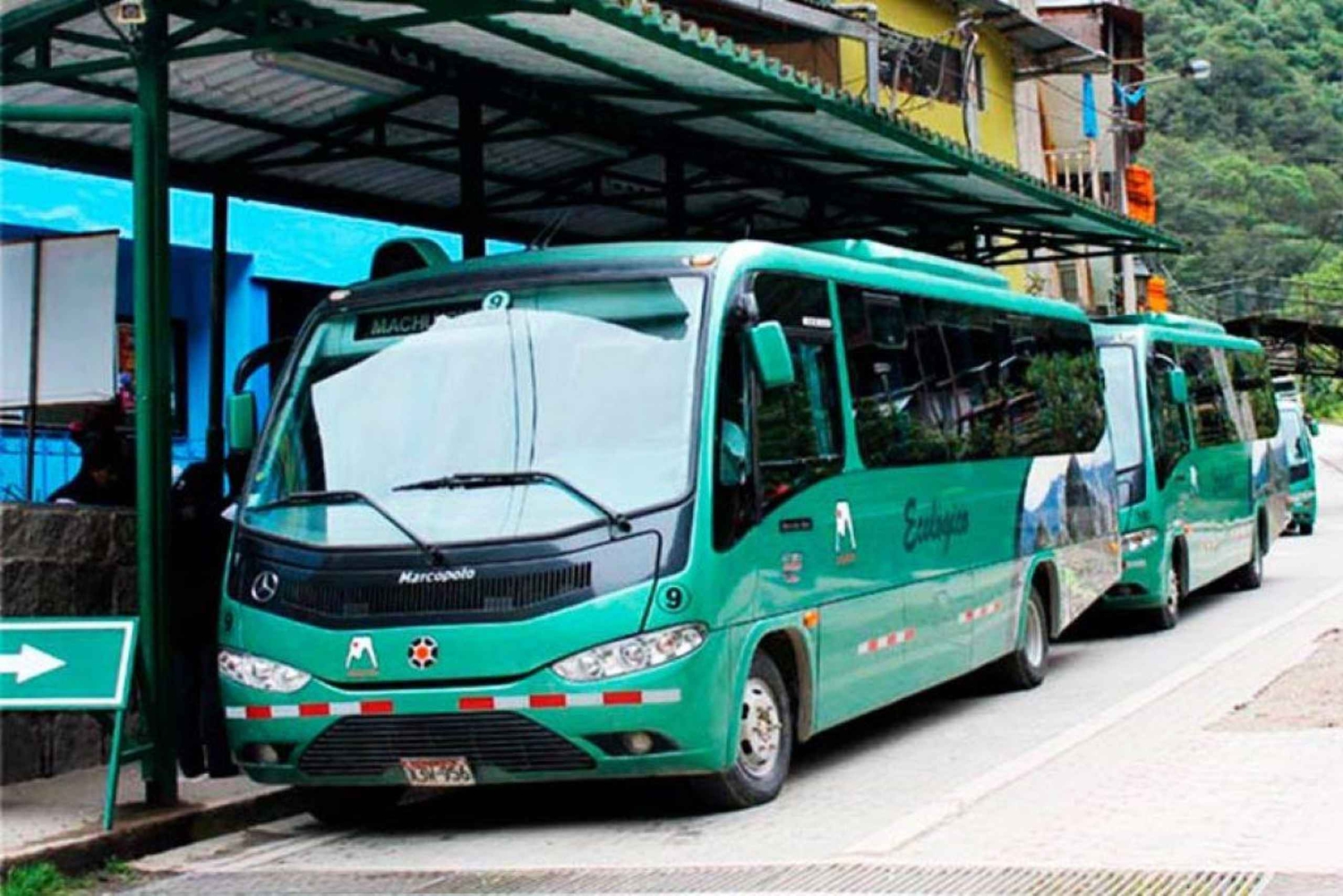 Round trip bus tickets to Machu Picchu.