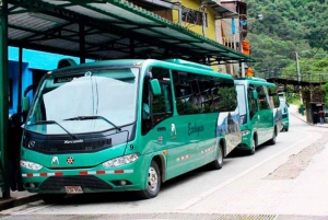 Round trip bus tickets to Machu Picchu.