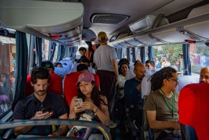 Round trip bus tickets to Machu Picchu.