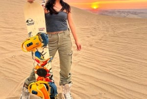 Sandboarding|SandSkiing Sunset Videos with Drone 4x4 Buggy in Huacachina