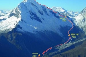 Santa Cruz Trek Peak Alpamayo 5957 m and Chopicalqui 6354 m
