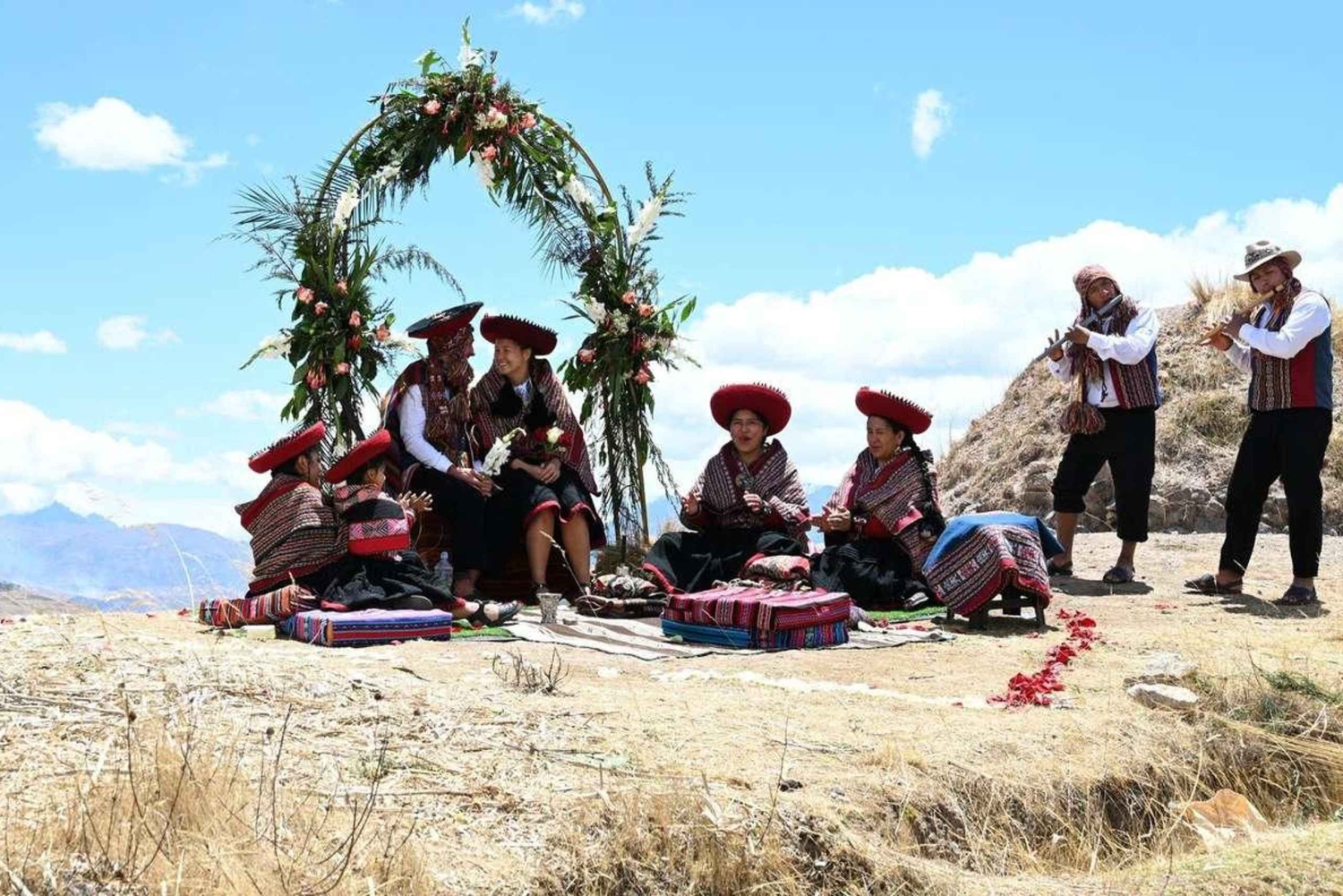 Cerimónia de casamento tradicional Inca no Vale Sagrado