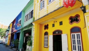 Paragliding off the beach