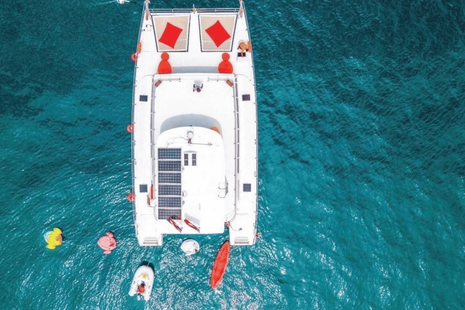 Amazing Coral Island & Sunset Dinner with Power Catamaran