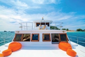 Increíble Isla de Coral y Cena al Atardecer con Catamarán a Motor