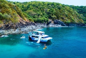 Fantastisch Coral Island & Sunset-diner met Power Catamaran