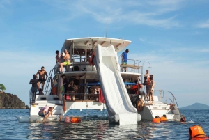 Amazing Coral Island & Sunset Dinner with Power Catamaran