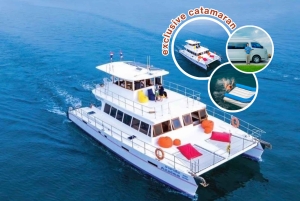 Amazing Coral Island & Sunset Dinner with Power Catamaran