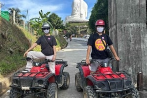 Phuket : Aventure panoramique en VTT et tyrolienne