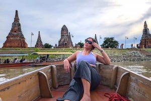 Von Bangkok aus: Private Tagestour nach Ayutthaya mit Bootstour