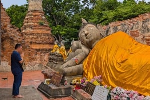 Von Bangkok aus: Private Tagestour nach Ayutthaya mit Bootstour