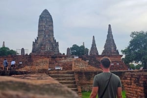 Von Bangkok aus: Private Tagestour nach Ayutthaya mit Bootstour