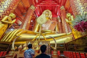 Von Bangkok aus: Private Tagestour nach Ayutthaya mit Bootstour