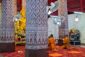 Von Bangkok aus: Private Tagestour nach Ayutthaya mit Bootstour