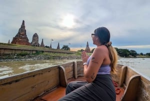 Von Bangkok aus: Private Tagestour nach Ayutthaya mit Bootstour