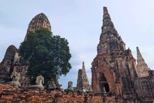 Von Bangkok aus: Private Tagestour nach Ayutthaya mit Bootstour