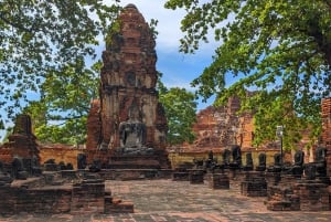 Von Bangkok aus: Private Tagestour nach Ayutthaya mit Bootstour