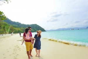 Phuket: Coral Island & Sunset Dinner by Sailing Catamaran
