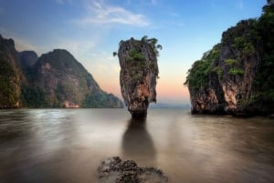 Da Khao Lak: Tour del tramonto e dell'avventura in canoa alla James Bond