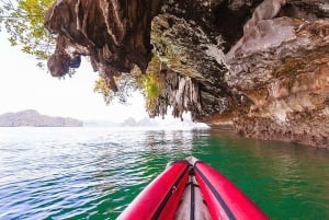 Da Khao Lak: Tour del tramonto e dell'avventura in canoa alla James Bond