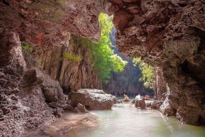 Da Khao Lak: Tour del tramonto e dell'avventura in canoa alla James Bond