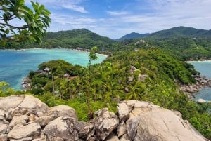 From Koh Tao: Sightseeing Tour with Snorkel by Private Car