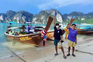 Z Krabi: Transfer na Phuket z wycieczką łodzią Phi Phi Longtail Boat Tour