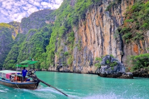 Z Krabi: Transfer na Phuket z wycieczką łodzią Phi Phi Longtail Boat Tour