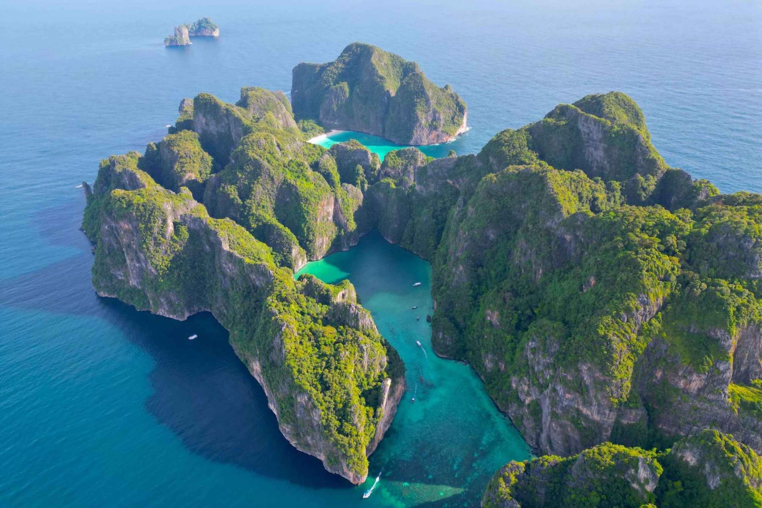 From Krabi to Phuket with Private Longtail Tour in Phi Phi