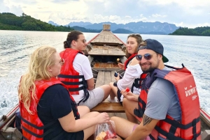 Z Phuket 2-dniowa wycieczka z przewodnikiem po jeziorze Cheow Lan z atrakcjami