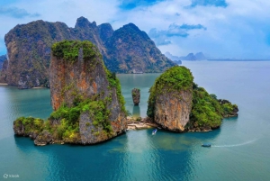 Dalla città di Phuket: avventura sull'isola di James Bond in motoscafo
